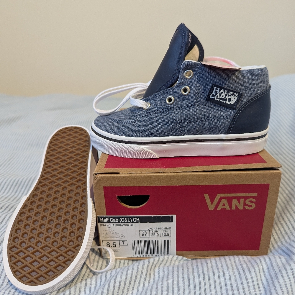 Vans Kids Half Cab Blue Sneakers